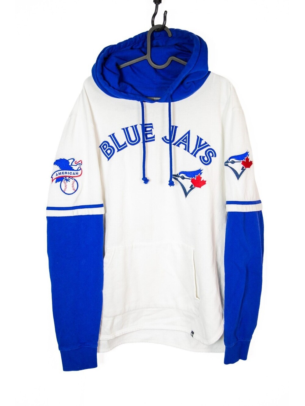 Men's Toronto Blue Jays '47 White Trifecta Shortstop Pullover Hoodie 2023 Men L